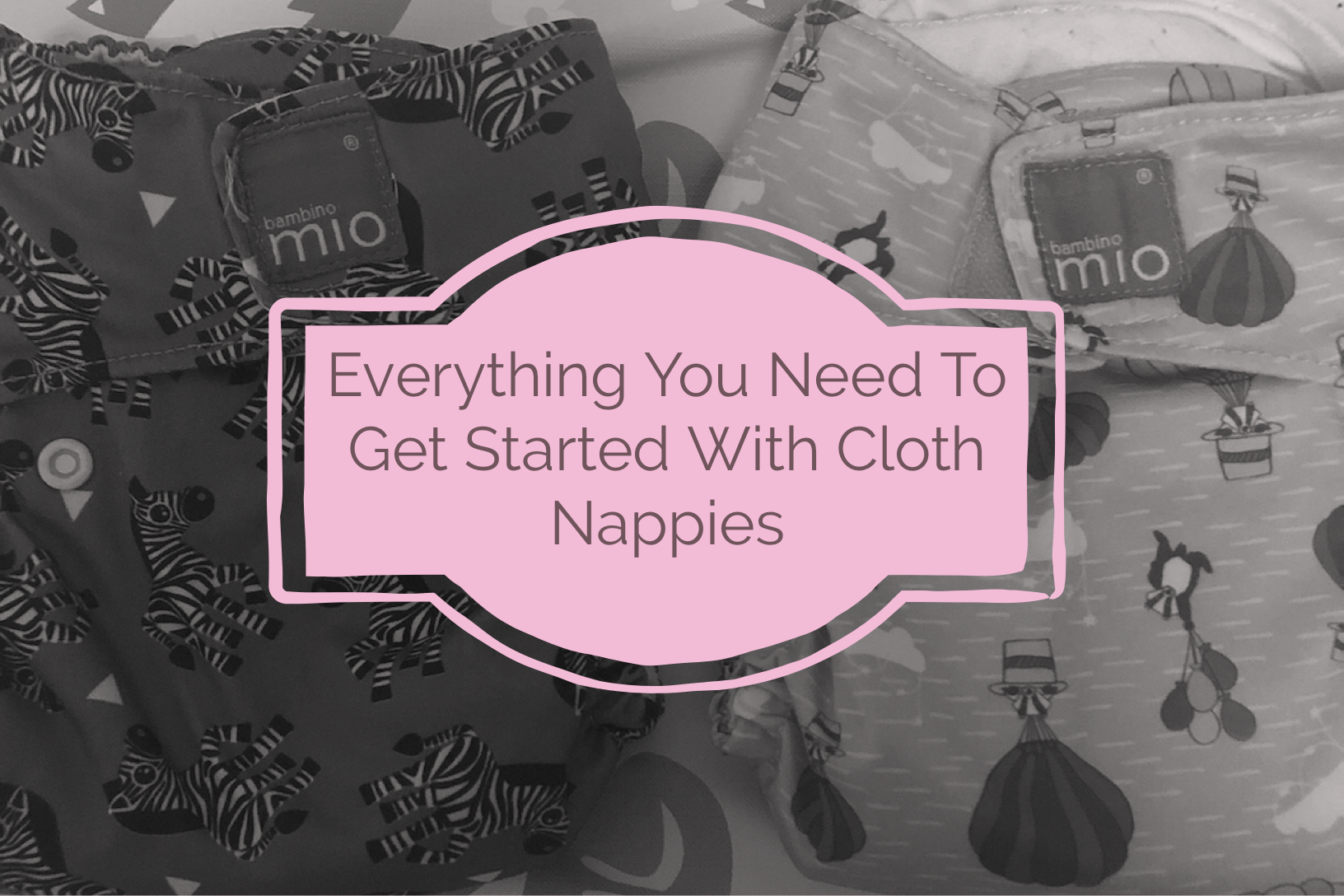 Cloth Nappies on changing mat