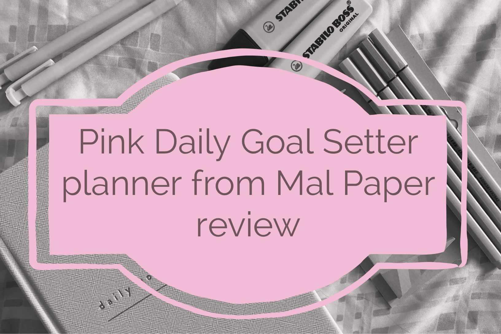 Daily Goal Setter Planner from Mal Paper – #Ad